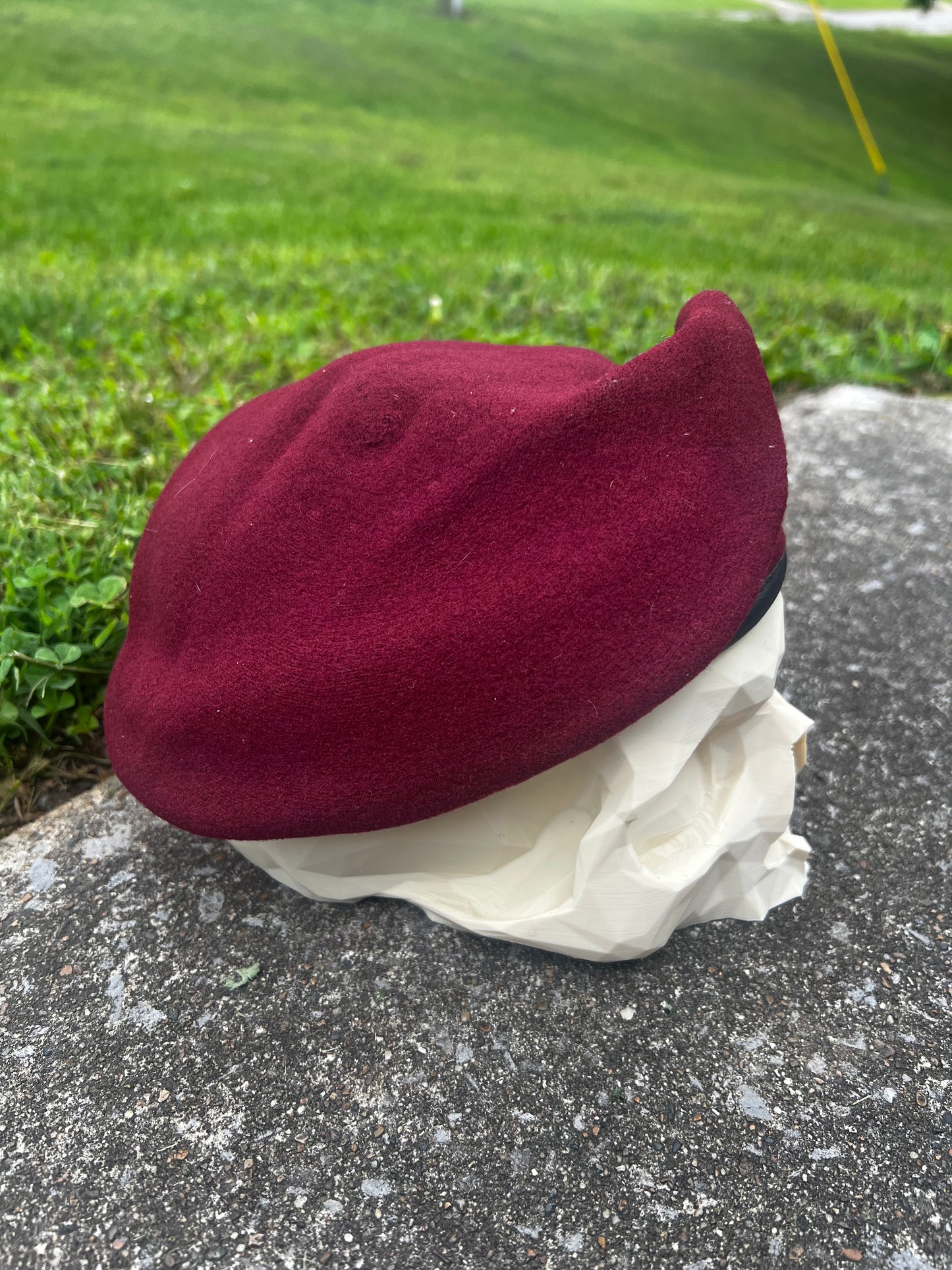 Skull Military Beret Display